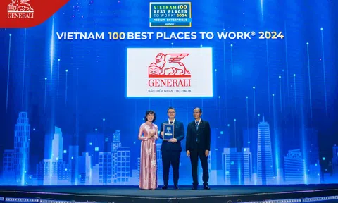 Generali Việt Nam 4 năm liền nhận danh hiệu “Top 100 nơi làm việc tốt nhất Việt Nam”