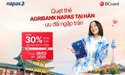 Quẹt thẻ Agribank Napas tại Hàn - Ưu đãi ngập tràn