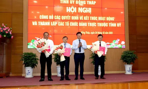 Đồng Tháp thành lập 2 đảng bộ trực thuộc Tỉnh ủy