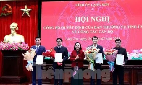 Điều động, bổ nhiệm nhiều lãnh đạo tỉnh Lạng Sơn