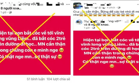 Vĩnh Long lại lan tràn thông tin thất thiệt về bắt cóc trẻ em