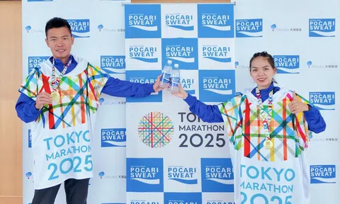 Pocari Sweat - Đồng hành cùng Hứa Thuận Long và Hoàng Thị Ngọc Hoa ghi dấu ấn tại Tokyo Marathon 2025