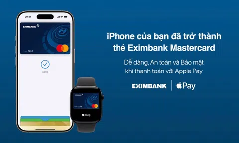 Thanh toán Apple Pay cùng Eximbank Mastercard: dễ dàng, an toàn và bảo mật