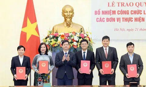 Văn phòng Quốc hội bổ nhiệm cán bộ các đơn vị thực hiện sắp xếp về tổ chức