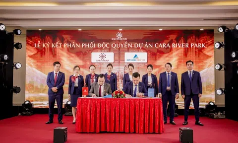 Đất Xanh miền Tây ký kết phân phối độc quyền dự án Cara River Park