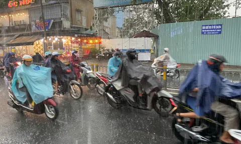 Mưa lớn đầu mùa giải nhiệt ở TPHCM