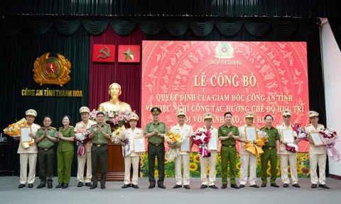 Nhiều lãnh đạo, chỉ huy của Công an tỉnh Thanh Hóa nghỉ hưu trước thời hạn