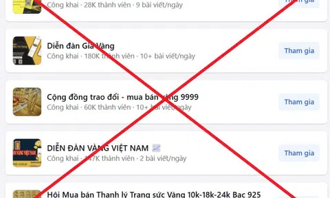 Cảnh báo lừa đảo giao dịch mua bán vàng trên mạng xã hội