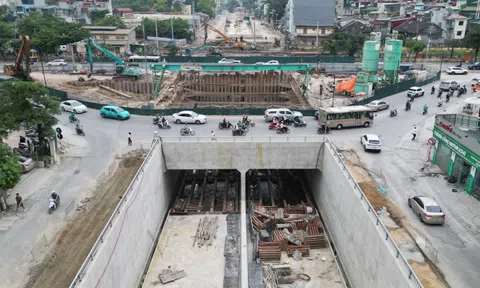 Hầm chui nút giao Giải Phóng - Kim Đồng đạt hơn 70%, về đích vào cuối năm