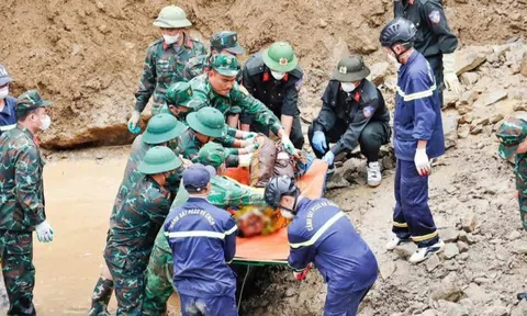 Tìm thấy thi thể của 5 nạn nhân trong vụ sạt lở công trường thủy điện ở Lai Châu