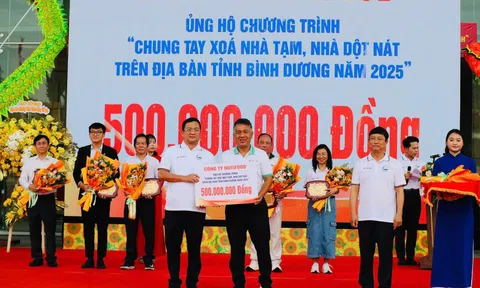 Nutifood ủng hộ 500 triệu 'Chung tay xóa nhà tạm, nhà dột nát' tỉnh Bình Dương