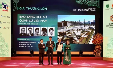 Công trình Bảo tàng lịch sử Quân sự Việt Nam đạt giải thưởng Lớn về kiến trúc quốc gia