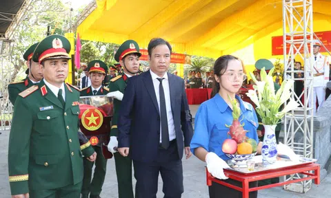 TP Huế tổ chức lễ an táng 10 hài cốt liệt sĩ hy sinh tại Lào