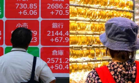 Chứng khoán phập phù, giá vàng tăng rất mạnh