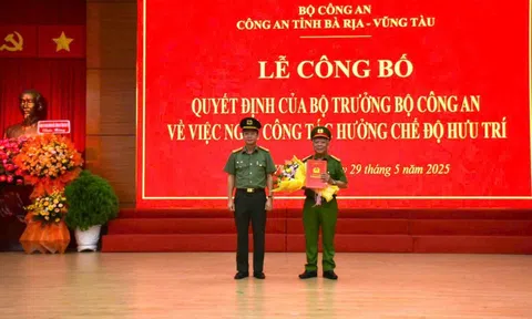 Triển khai quyết định cán bộ của Bộ Công an ở Bà Rịa - Vũng Tàu và Long An