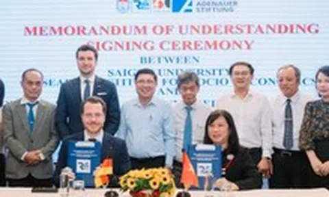 Viện Nghiên cứu kinh tế - xã hội Trường ĐH Sài Gòn hợp tác với Quỹ KAS của Đức
