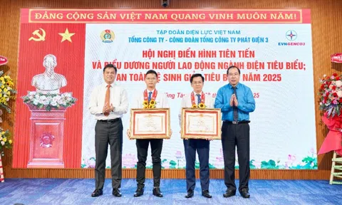 EVNGENCO3 biểu dương gương điển hình tiên tiến và người lao động tiêu biểu năm 2025