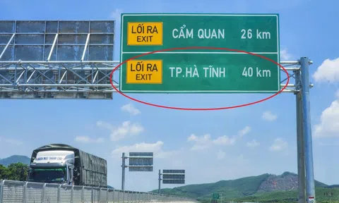 Biển báo địa danh ‘lạ’ trên cao tốc Hà Tĩnh được trả lại tên