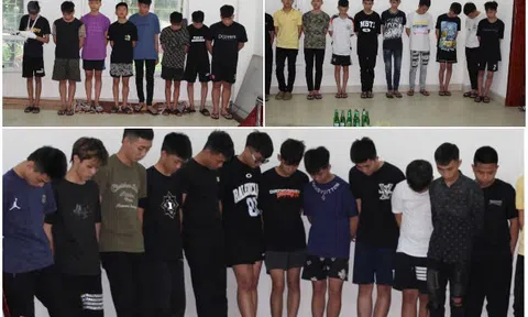 Bắt 28 đối tượng mang theo dao rựa đuổi đánh nhau