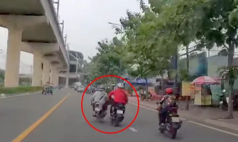 Lấy lời khai người đạp ngã nam thanh niên đi xe máy ở TPHCM