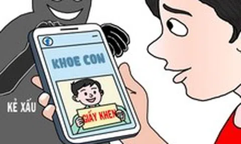 Khoe giấy khen trên mạng, trẻ em có thể trở thành nạn nhân của các hành vi xâm hại