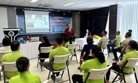 VWS tổ chức tập huấn an toàn mùa mưa cho người lao động