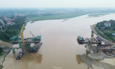 Hình ảnh cầu Phong Châu mới khi chỉ còn hơn 4 tháng nữa phải thông xe