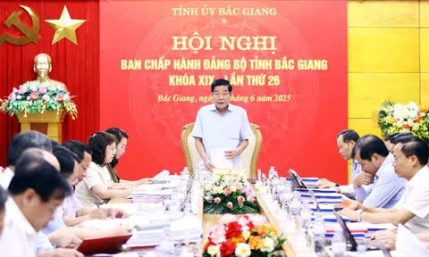 Thông qua dự thảo đề án thành lập Đảng bộ UBND tỉnh Bắc Ninh mới
