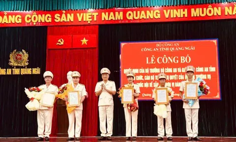 Quảng Ngãi có bao nhiêu phó Giám đốc Công an tỉnh sau sáp nhập?