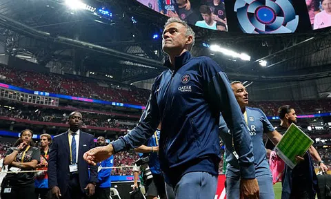 Thắng đậm Inter Miami, HLV Luis Enrique nói về khả năng tái hợp với Messi
