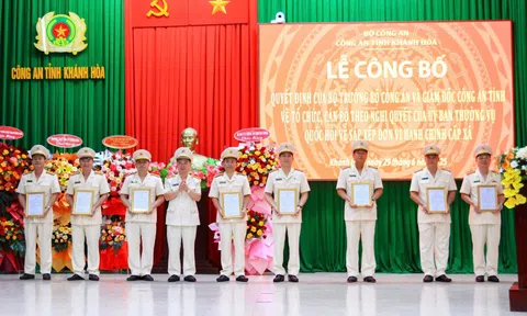 Lãnh đạo Công an tỉnh Khánh Hòa mới gồm những ai?