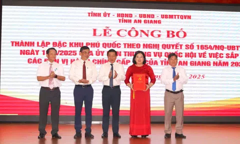 Công bố nhân sự chủ chốt 3 đặc khu của An Giang
