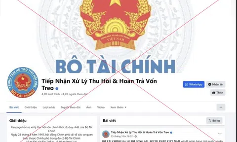 Cảnh báo chiêu giả mạo Bộ Tài chính thu hồi tiền lừa đảo