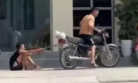 Công an vào cuộc bé trai bị bố xích chân kéo lê trên đường phố ở Hải Phòng