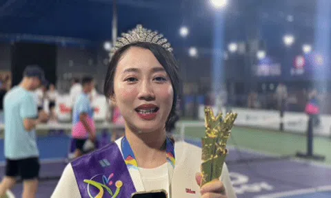Nữ diễn viên giành giải Người đẹp Pickleball: 'Tôi không chỉ đẹp mà sẽ phải đánh hay hơn'