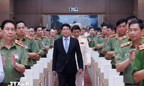 Chủ tịch nước Lương Cường dự Hội nghị sơ kết 6 tháng đầu năm 2025 của Bộ Công an
