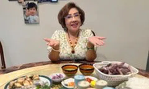 Món bún súng hải sản lạ miệng của NSND Lệ Thủy