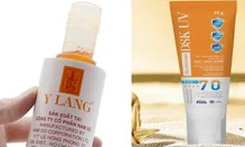 Lại thu hồi hàng loạt lô sữa chống nắng, nước rửa tay, dầu gội vi phạm