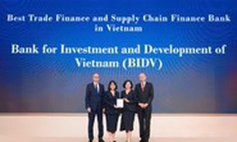 BIDV khẳng định vị thế với giải thưởng tài trợ thương mại quốc tế