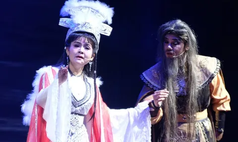 Trinh Trinh hóa nàng Mị Châu trong câu chuyện giữ nước