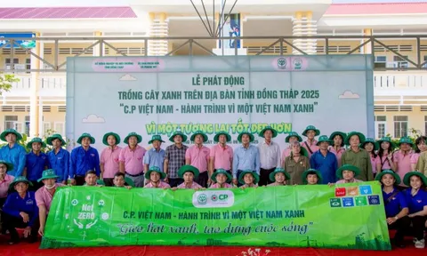 C.P. Việt Nam hoàn thành trồng 1 triệu cây xanh