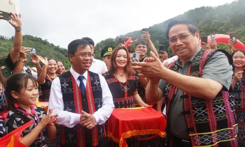 Thủ tướng Phạm Minh Chính dự khởi công trường nội trú, bán trú ở biên giới Đà Nẵng