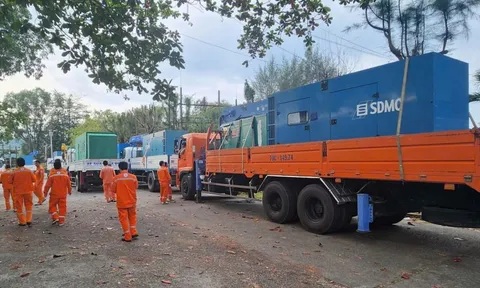 Điện lực An Giang đưa 20 máy phát điện phục vụ dân Phú Quốc