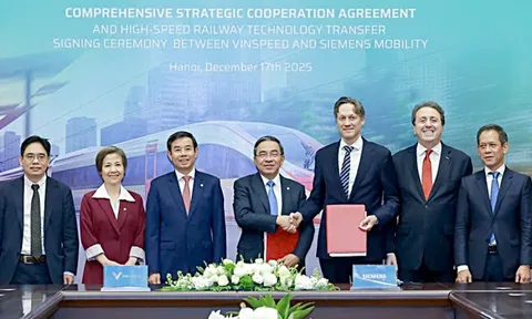 VinSpeed bắt tay Siemens Mobility phát triển đường sắt cao tốc