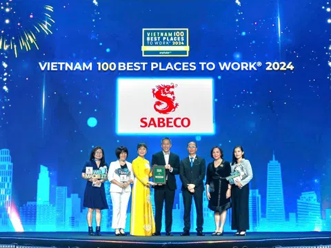 SABECO được vinh danh trong top 100 nơi làm việc tốt nhất Việt Nam năm 2024