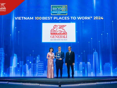 Generali Việt Nam 4 năm liền nhận danh hiệu “Top 100 nơi làm việc tốt nhất Việt Nam”