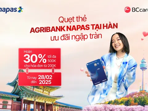 Quẹt thẻ Agribank Napas tại Hàn - Ưu đãi ngập tràn