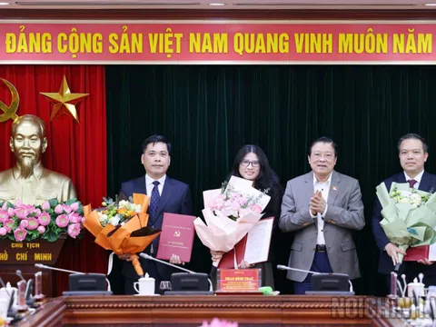 Trưởng Ban Nội chính Trung ương trao quyết định bổ nhiệm cán bộ