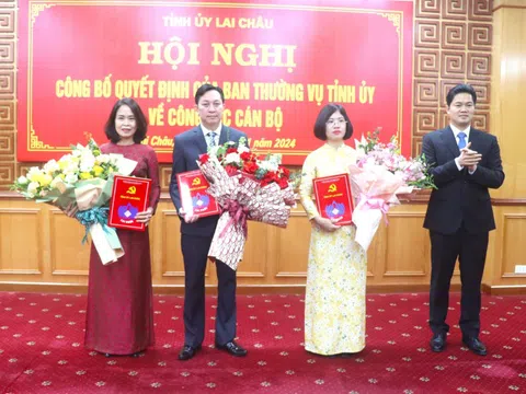 Ban Thường vụ Tỉnh ủy Lai Châu công bố quyết định về công tác cán bộ