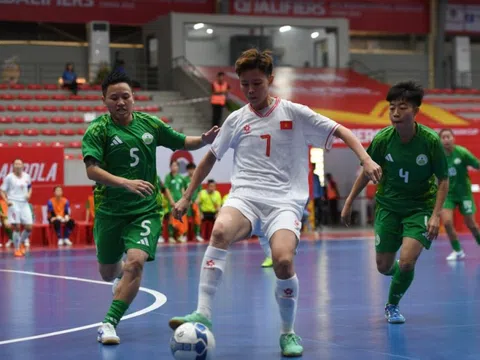 Tuyển futsal nữ Việt Nam thắng đậm 21-0 ở vòng loại giải châu Á